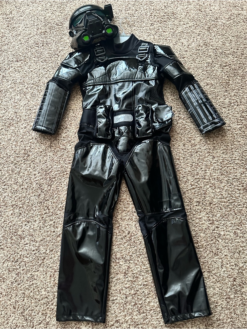 Kids STAR WARS Black Storm Trooper Costume with Mask